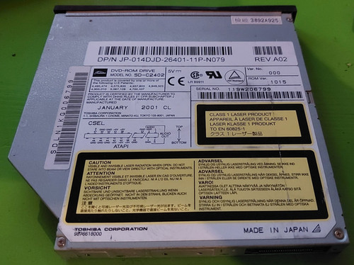 Toshiba c2402 dvd rom drive - rom,