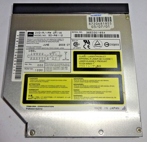 Toshiba sd r6112 - ***, sd-r6112