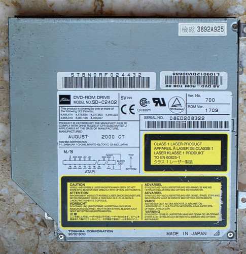Toshiba c2402 slim line dvd - slim,